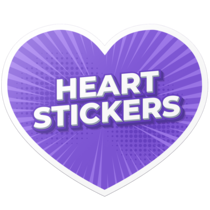 Custom Heart Sticker Example