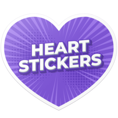 Custom Heart Sticker Example