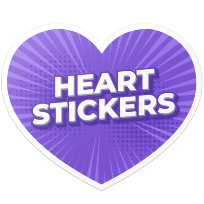 Custom Heart Sticker Example
