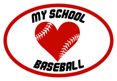 Custom Heart with Baseball Seams in an Oval