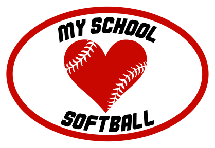 Custom Heart with Softball Seams in an Oval