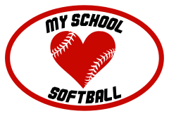 Custom Heart with Softball Seams in an Oval