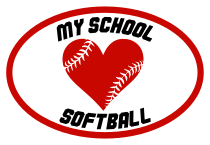 Custom Heart with Softball Seams in an Oval