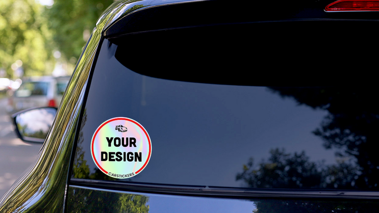 Custom Holographic Circle Sticker