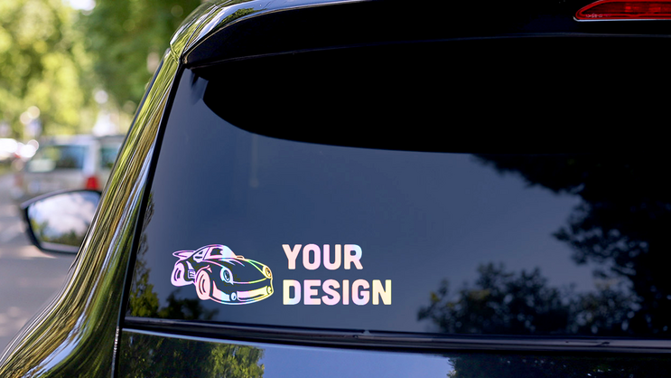 Custom Holographic Transfer Sticker