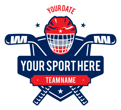 Custom Ice Hockey Helmet Shield Sticker
