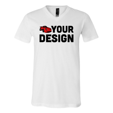 Custom Jersey Short Sleeve V-Neck Tee