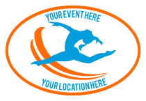 Custom Jumping Gymnastics Oval Sticker
