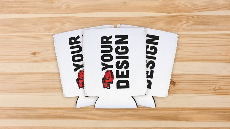 Custom Koozie Folded Example