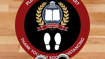 Custom Logo University Floor Sticker