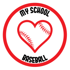 Custom Love Baseball Circle Magnet