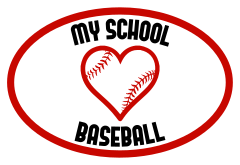 Custom Love Baseball Oval Sticker