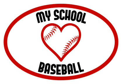 Custom Love Baseball Oval Sticker
