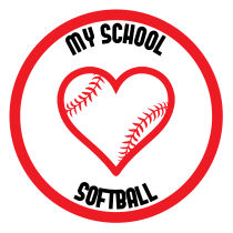 Custom Love Softball Circle Magnet