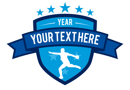 Custom Mens Track Discus Sticker