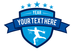 Custom Mens Track Discus Sticker