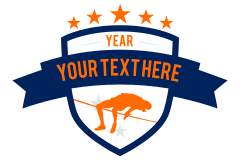 Custom Mens Track High Jump Sticker