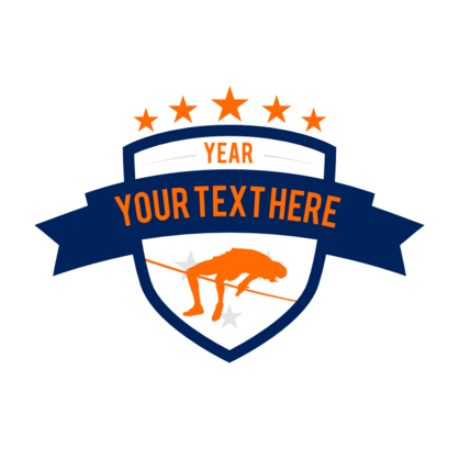 Custom Men's Track High Jump Vinyl Graphics for Cars