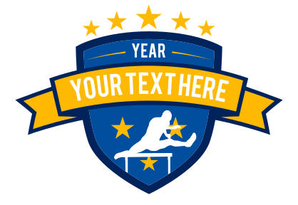 Custom Mens Track Hurdles Sticker