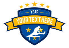 Custom Mens Track Hurdles Sticker