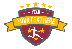 Custom Mens Track Long Jump Sticker