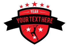 Custom Mens Track Pole Vault Sticker