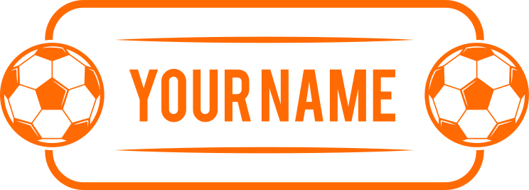 Custom Name Soccer Plate