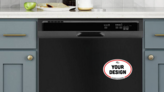 Custom Oval Dishwasher Magnet