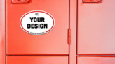 Custom Oval Locker Magnet