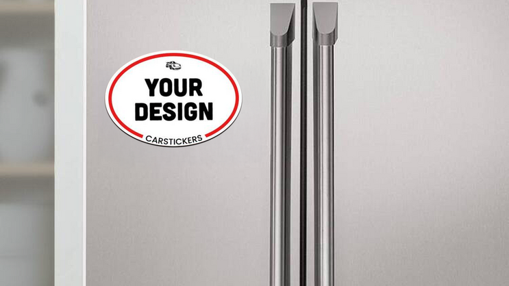 Custom Oval Refrigerator Magnet