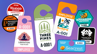 Custom Parking Permits & Hang Tags
