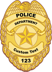 Custom Police Badge Magnet