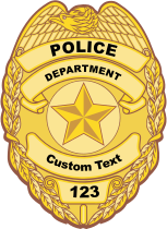 Custom Police Badge Sticker
