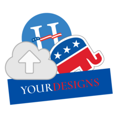 Upload Your Custom Political Sticker Design