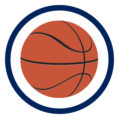 Custom Printed Basketball Circle Sticker