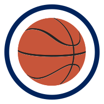 Custom Printed Basketball Circle Sticker