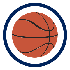 Custom Printed Basketball Circle Sticker