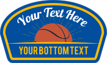 Custom Printed Basketball Shoulder Patch Sticker