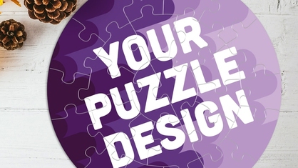 Custom Purple Circle Puzzle