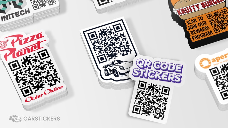 Custom QR Code Sticker Stacks