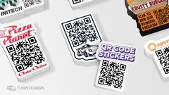 Custom QR Code Sticker Stacks