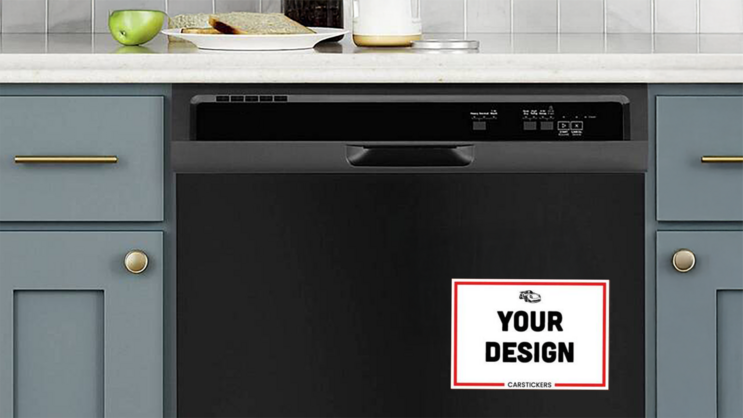 Custom Rectangle Dishwasher Magnet