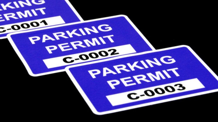 Custom Rectangle Parking Permits