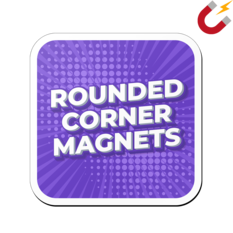 Example of a custom rounded edge magnet