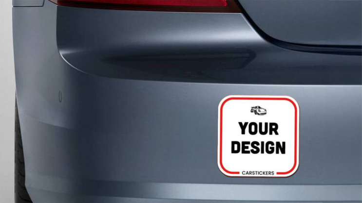 Custom Rounded Square Car Magnet