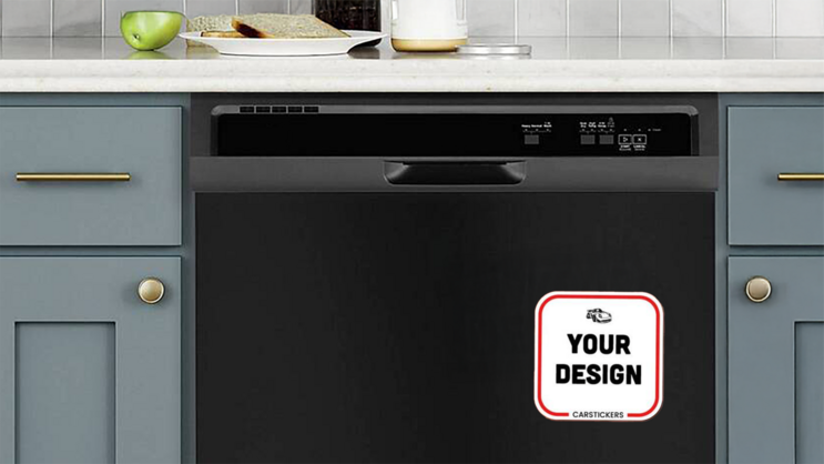 Custom Rounded Square Dishwasher Magnet
