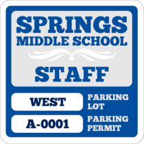 Custom School Employee Square Permits