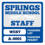 Custom School Employee Square Permits