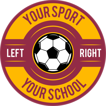 Custom Screw Top Circle Soccer Sticker