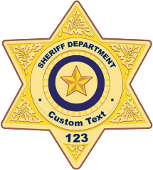 Custom Sheriff Badge Magnet